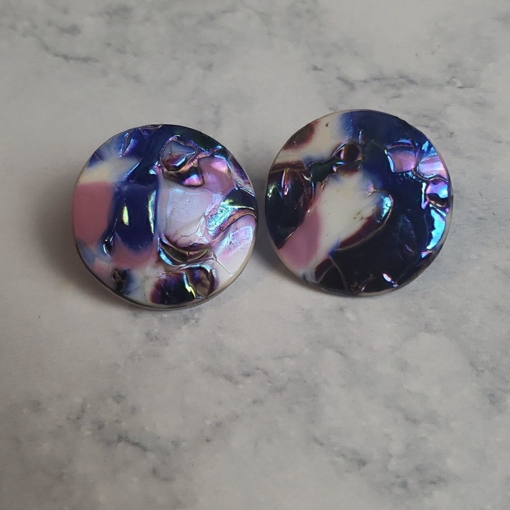 Vintage Purple Earrings